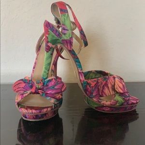 Just Fab floral heels